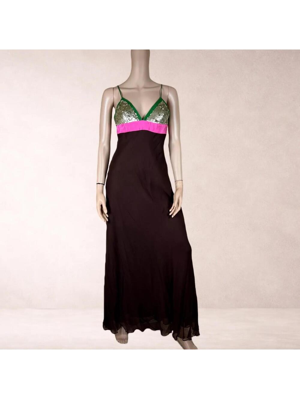 BCBG Y2K Multicolor Sequined Strapless Maxi Gown (Multiple Sizes)